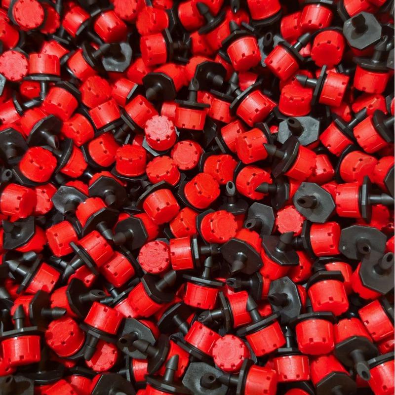 10 PCS Adjustable Irrigation Drippers Sprinklers Eight-Hole Riding Hood Dripper Micro Drip For Watering System Watering Pot