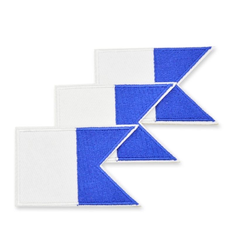 Pack of 3 Fade Resistant Scubas Diving Emblems Quality Fabric Embroidered Diving Flag Badges Ideal for Backpacks and Hat