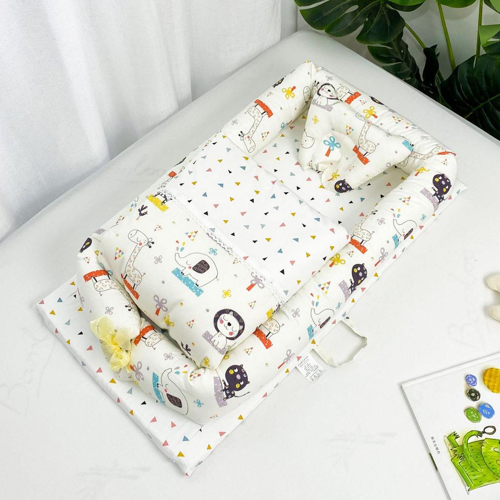 Portable Bionic Baby Crib: Removable, Washable, and Isolated Sleeping Bed for Newborns