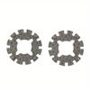 2PCS Power Tool Replacement Oscillating Saw Blade Starlock Adapter Multi-Tool Shank Adapter for Multimaster Power Tools.