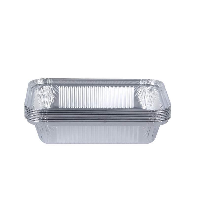 Aluminum Foil Square Baking & Grilling Bowl - Disposable Takeout Box