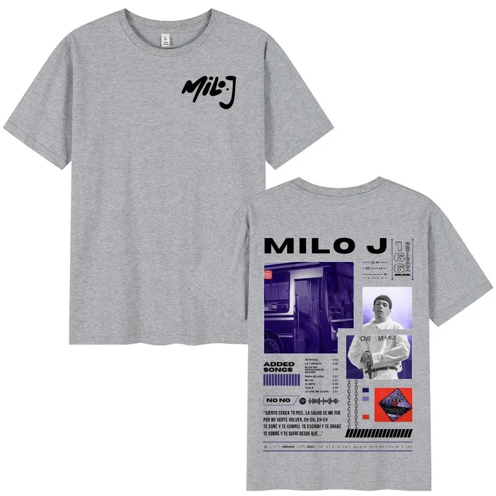Rapper Milo J 166 Album T Shirt Unisex Unisex Fashion Hip Hop Tshirt 100 Cotton Casual Oversized Short Sleeve Tshirts Streetwear