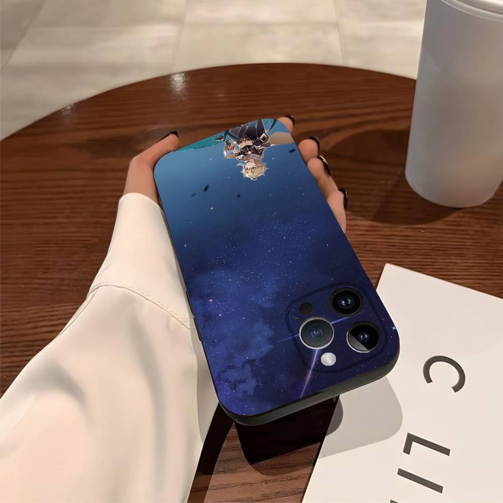

G-Genshin Impact Непримиримые Звезды Чехол для Телефона Для iPhone 17,16,15,14,13,12,11,Pro,X,Xs,MAX,Plus TPU Мягкий К Коже Приятный Чехол iPhone16plus