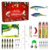 Christmas Countdown Calendar Fishing Lure Advent Calendar for Fisher Men Teen Boys 2025 Xmas Surprise Gift