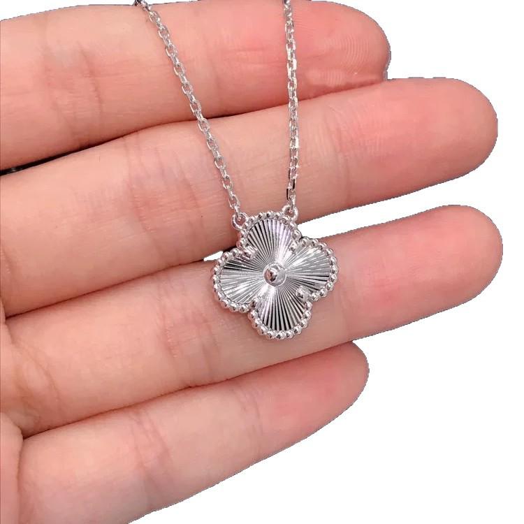 2025 Women's Four-Leaf Clover Necklace: Elegant Light Luxury Clavicle Chain Birthday Gift