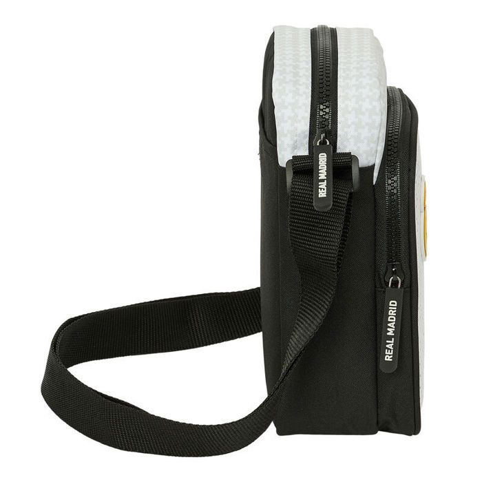 Sac bandoulière - Safta - Real Madrid 24/25 - Noir/Blanc - 16x6x22cm - Zippée