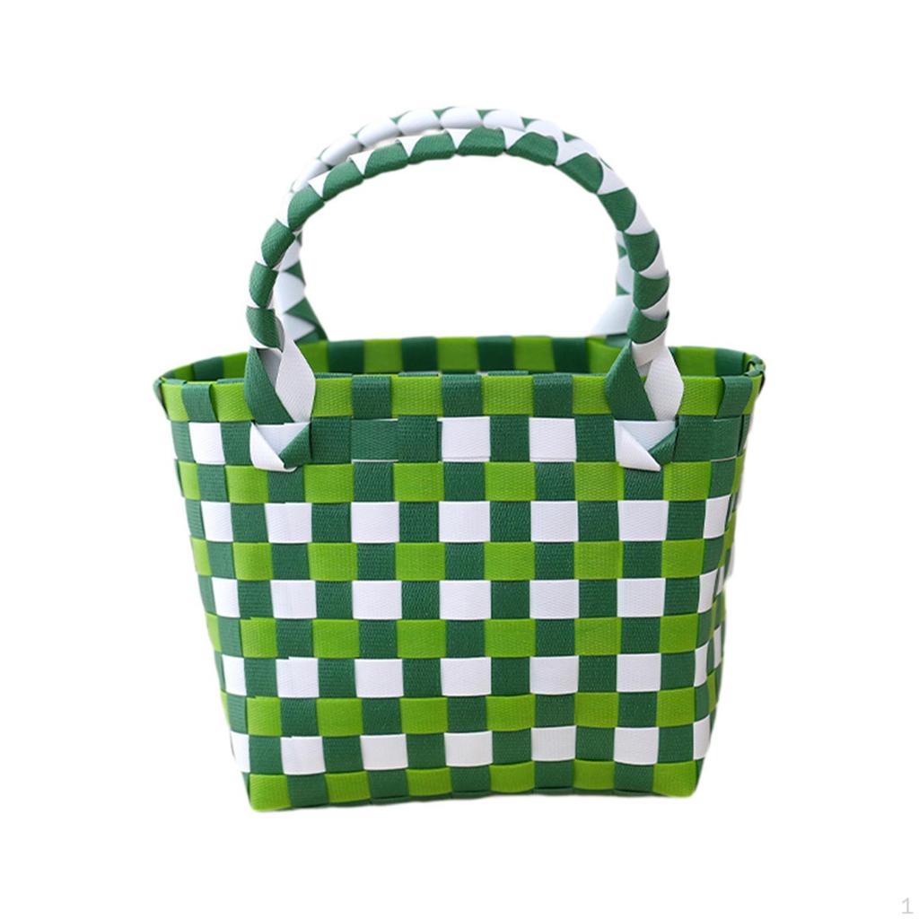 Breathable Woven Summer Handbag, Ideal for Beach, Picnics, Shopping, Vacation Or Travel