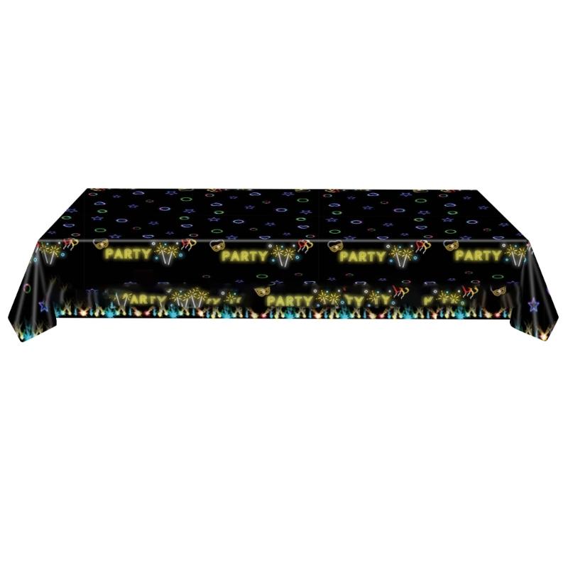 

Светящаяся посуда для дня рождения Одноразовые бумажные тарелки/стаканчики/салфетки/скатерть Биоразлагаемая посуда Аксессуары