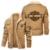 Hot Sale Eagle Skull Ha Lei Locomotive Autumn and Winter Fleece European Size Cotton Jacket Sports Jacket Men's Jacket
