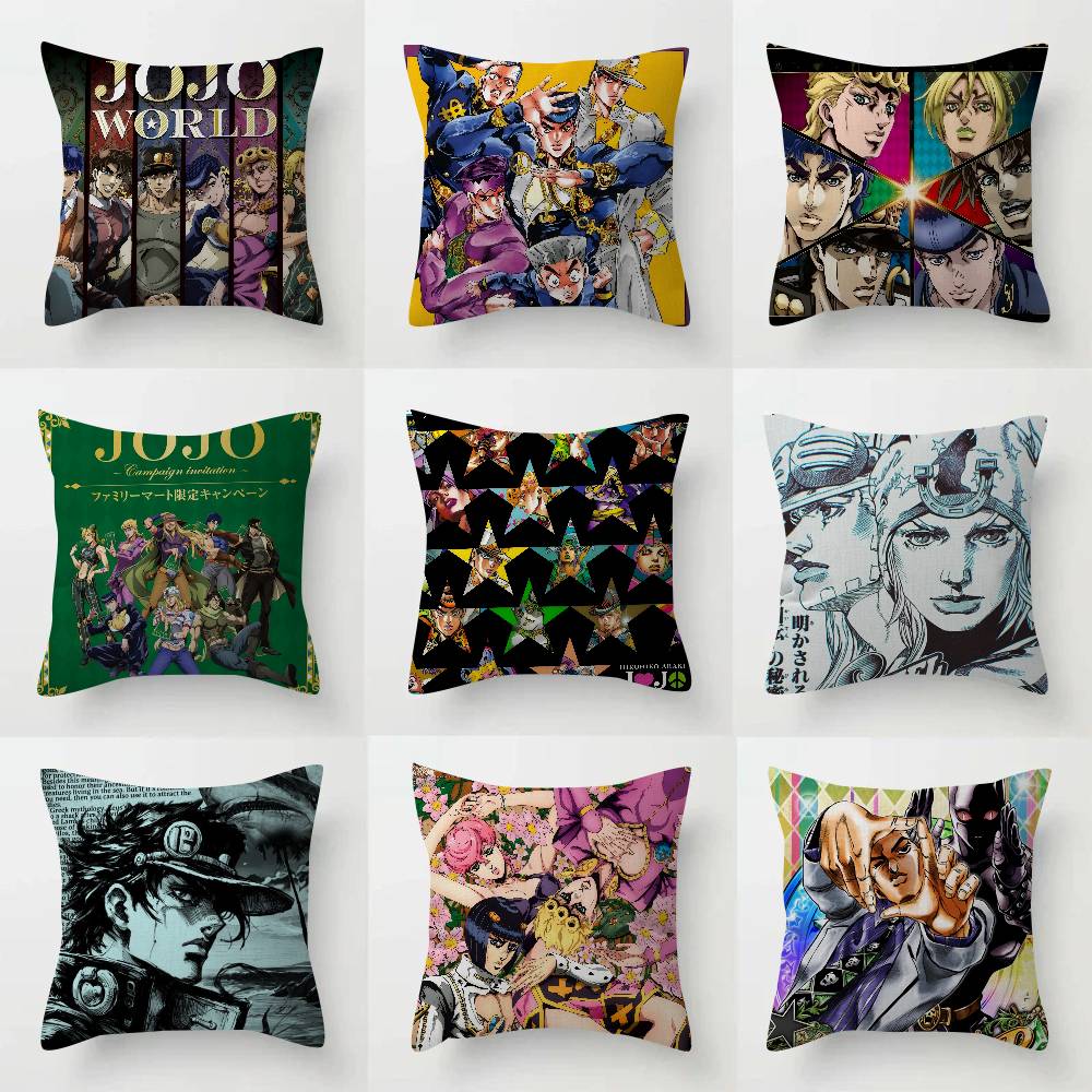 Anime JoJo Bizarre Adventure Retro pillow cover sofa cushion cover home room decoration children gift