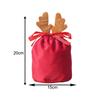 Christmas Candy Bags Santa Present Bags Velvet Deer Bags Decorative Charm