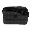 New MCM Aren Visetos Coated Canvas With Leather Messenger Bag, Shoulder Bag, Crossbody Bag Medium Unisex Black MMRDSTA01BK001
