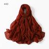 58 Colors Women Candy Color Voile Scarf Plain Solid Pashmina Female Warm Cotton Viscose Scarves Blanket Shawls And Wraps Bufanda