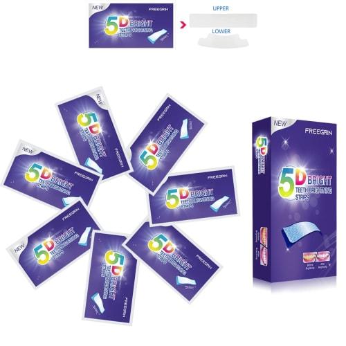 Regular Teeth Whitening: Whitening Sheets, Home Whitening, White Bright Packs, Contains Xylitol, Removes Yellowing, Coffee and Wine Stains, Perfect Fo