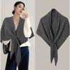 Triangle Scarf Scarf Solid Color Shawl Cape Autumn and Winter Women's High-end Shawl Blanket Warm Small Cape Cape