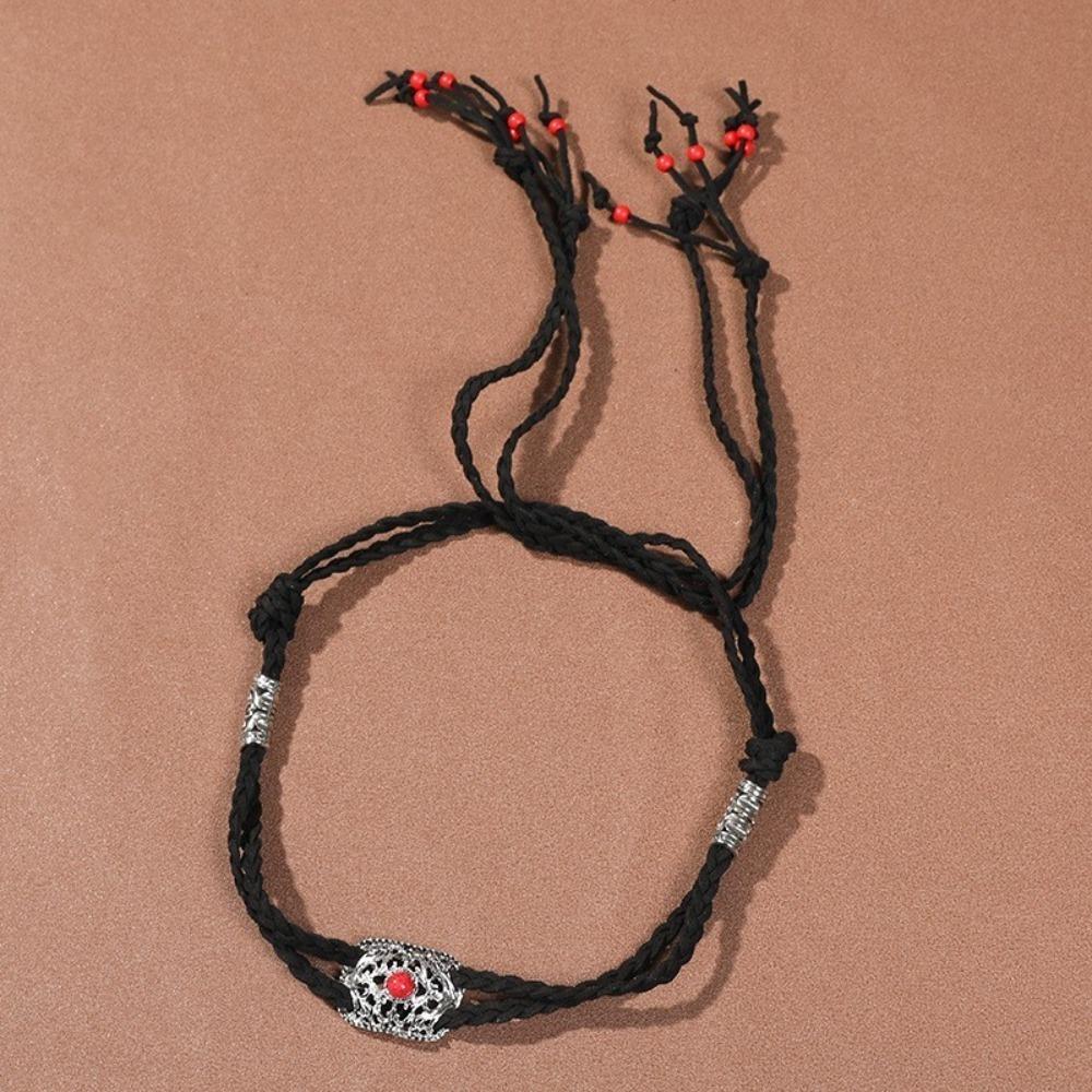 Woven Forehead Head Chain Retro Tibetan Dance Hair Accessories Creative Ethnic Style Headband Gift