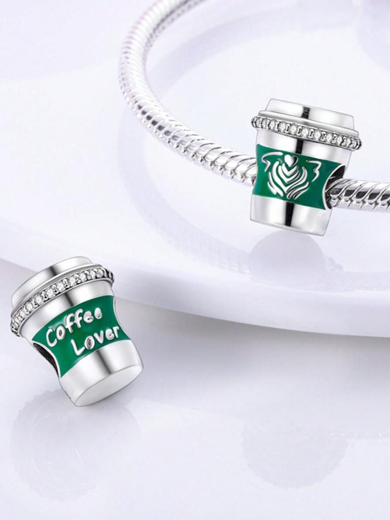 Coffee Beans Coffee Machine Beads Charm Copper Plated Fit Charms Copperoriginal Bracelet For Jewelry Making Diy Charm
