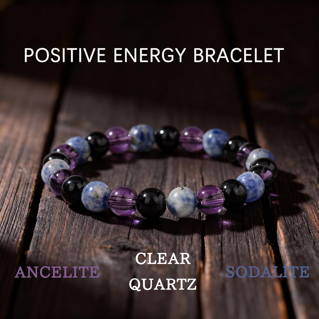 Braccialetto con Perle di Ametista Sodalite Onice Nero Regali Festivi Gioielli Naturali alla Moda Per Uomo Donna Uso Quotidiano Regalo
