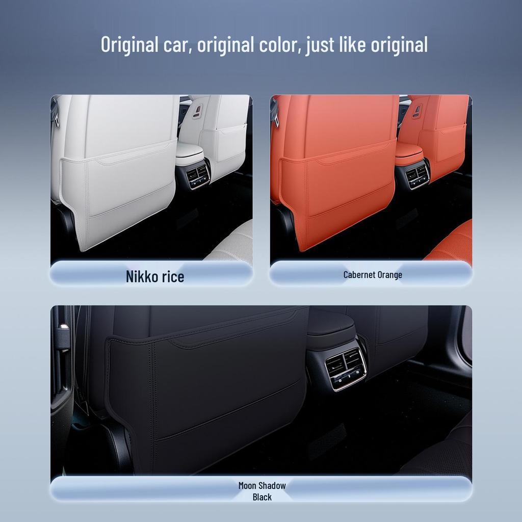 Lynk & Co 10emp Rear Seat Kick Mats for Lynk EM-P - Decorative Backrest Accessories.