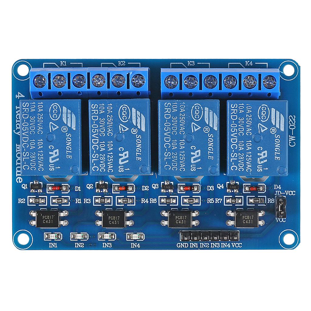 5v 4 way relay module for arduino 4 channel relay module with optocoupler Relay Output for Arduino 4CH