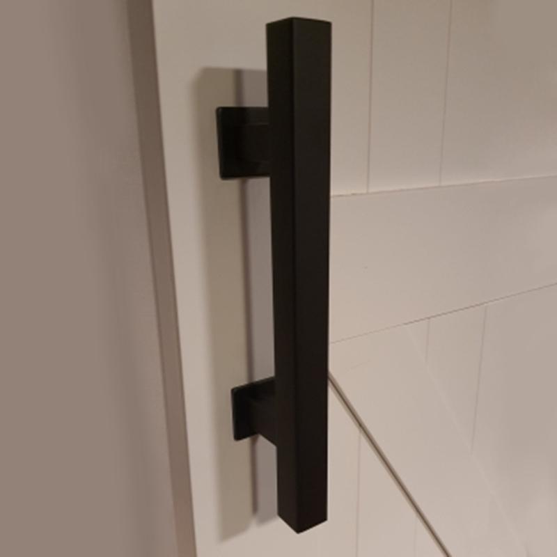 Steel Sliding Barn Door Handle Pull Cabinet Flush Hardware Set Wood Door Handle Interior Door Furniture Handle Hardware