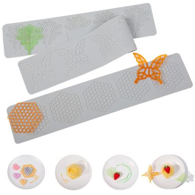 Fondant Mold Food Grade Clear Texture Non-stick Super Soft Easy To Release Multipurpose Reusable Butterfly