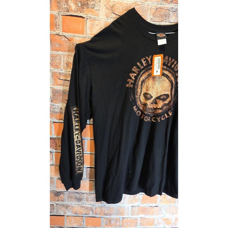 Neues Harley Davidson Langarm-T-Shirt mit Blumenprint