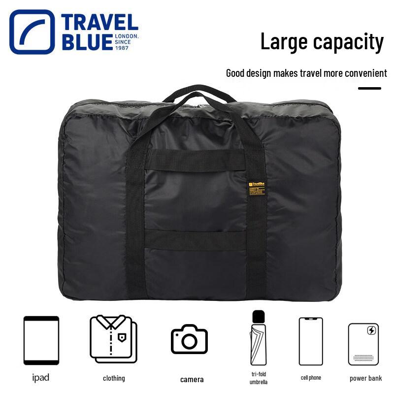 TRAVEL BLUE Extra Large Foldable Travel Tote Bag