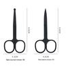 Stainless Steel Beauty Scissors Set with Pointed & Round Tips and Double Eyelid Tape