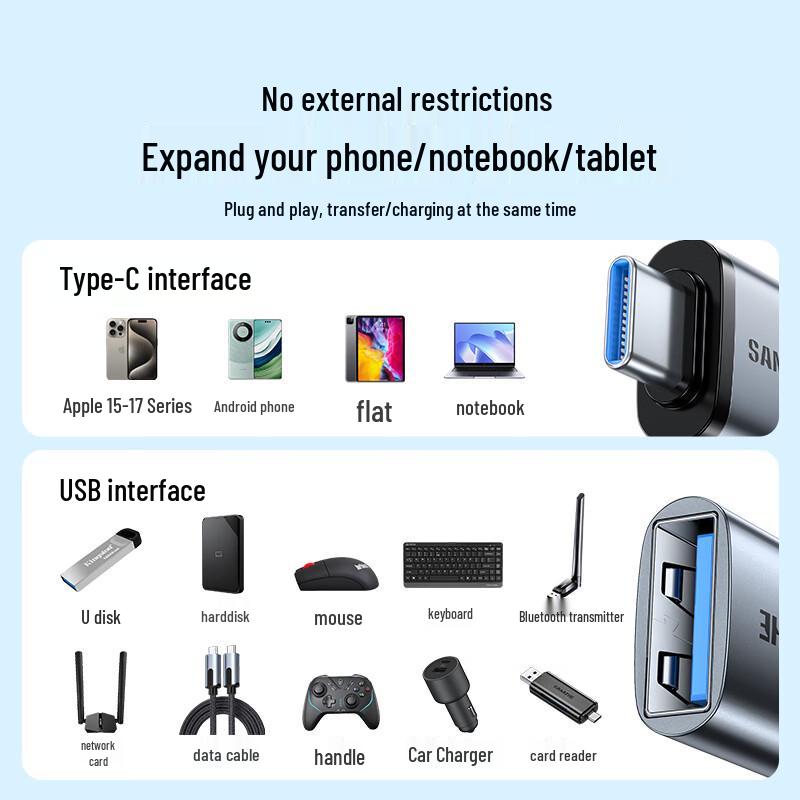 Universal USB & Lightning Phone Adapters