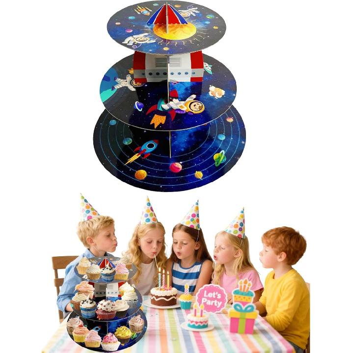 3 Tier Butterfly Cupcake Stand,Suitable for Butterfly Themes – Easy to Assemble& Reble(1Butterfly)