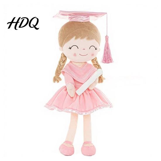 Plush Doll 16" Graduation Girl Doll Toy with Cap And Gown Kindergarten Kids Elementary Gifts for Ages 2-8 Toddlers Soft Keepsake
