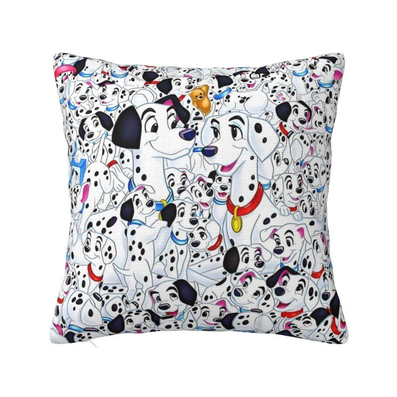 Custom Cartoon Dalmatians Disney Cushion Cover 101 Anime Kawaii Dog Velvet Nordic Throw Pillow Case Home Decor