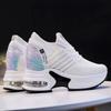 New Ladies Sneakers Spring Sequin Casual Women's Platform High Heels Wedge Heel Heightening Knitted Ladies Vulcanized Shoes