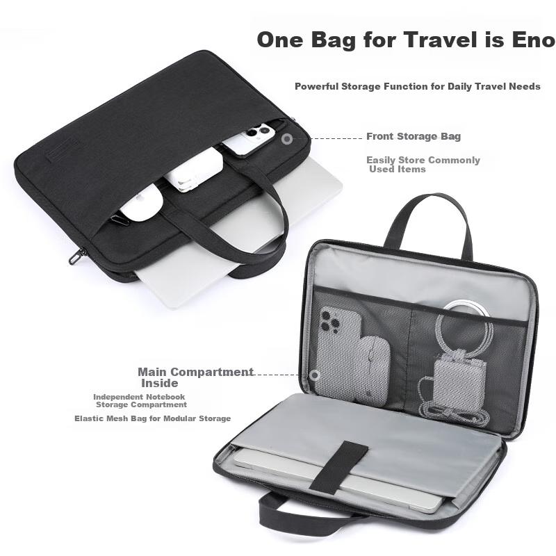 BRINCH Laptop Bag, 15.6/16 Inch Business Handbag, Suitable for Huawei, Xiaomi, Apple Laptops