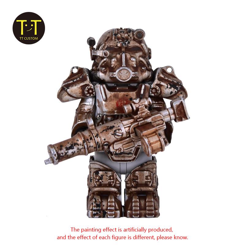 MOC Military X-01 Mech Anime Action fallouted Knights Bracket Scale Model Figures Weapons Robots Mecha Building Block Set Block Bricks Toy
