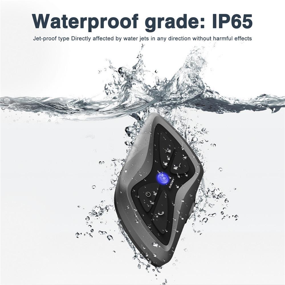 T6 PLUS Motorcycle Helmet Bluetooth Headset Full Duplex Riding Bluetooth Intercom with A Maximum Distance of About 1500 Meters