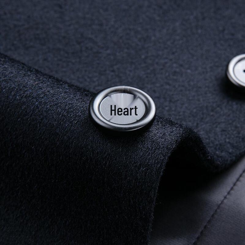 FAPAI Men's Cashmere & Wool Blend Lapel Overcoat