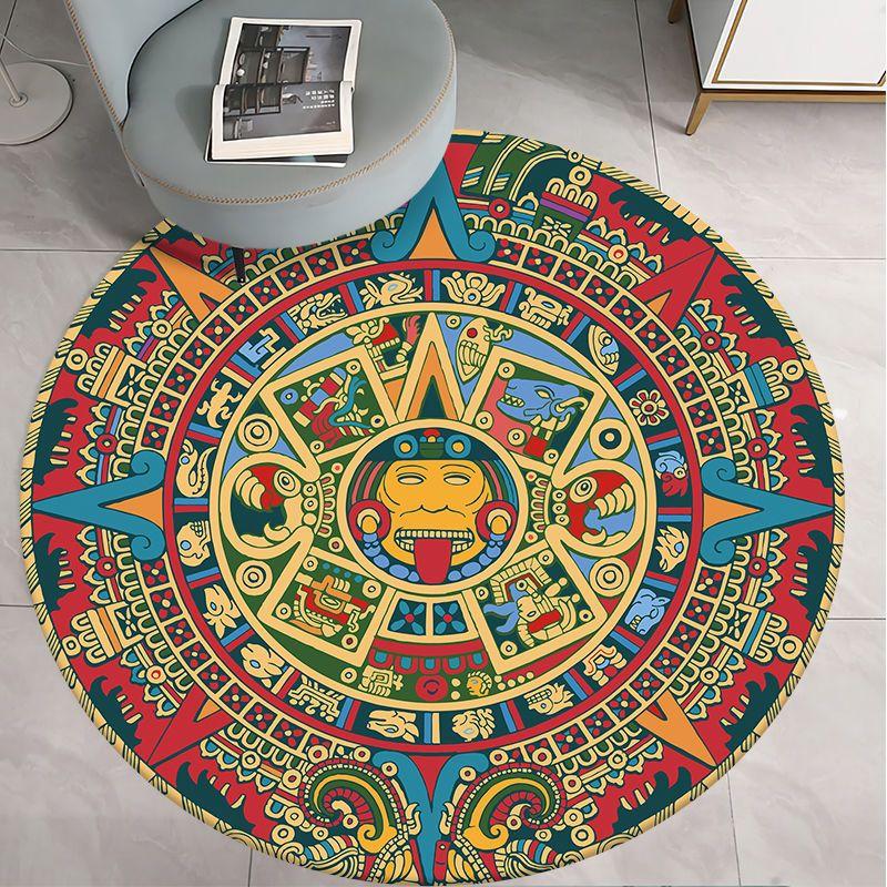 Round Carpet for Living Room Bed Room Floor Carpets Home Decor 3D Printed Rugs Anti-slip Mat