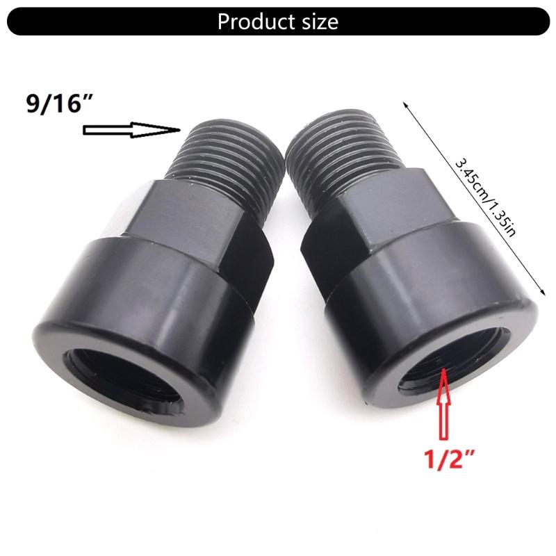 Pédales de Vélo Extenseurs Adaptateurs Légers Noir Convertisseur de Pédales de Vélo pour Utilisation sur Divers Terrains