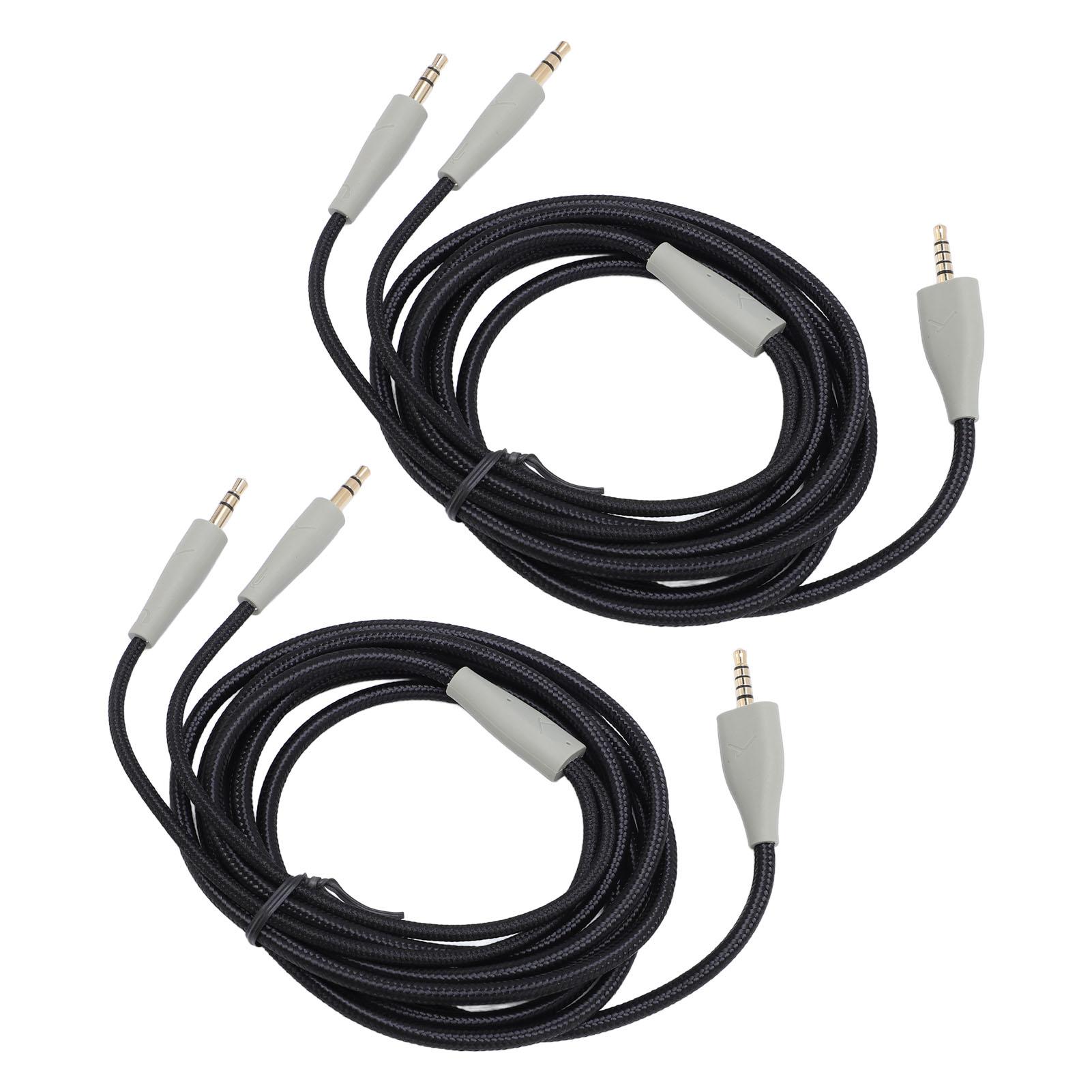 

2 шт. Кабель для наушников PC 3,5 мм на двойной 3,5 мм 6,6 фута OFC 3,5 мм на двойной 3,5 мм разъем Аудиокабель для