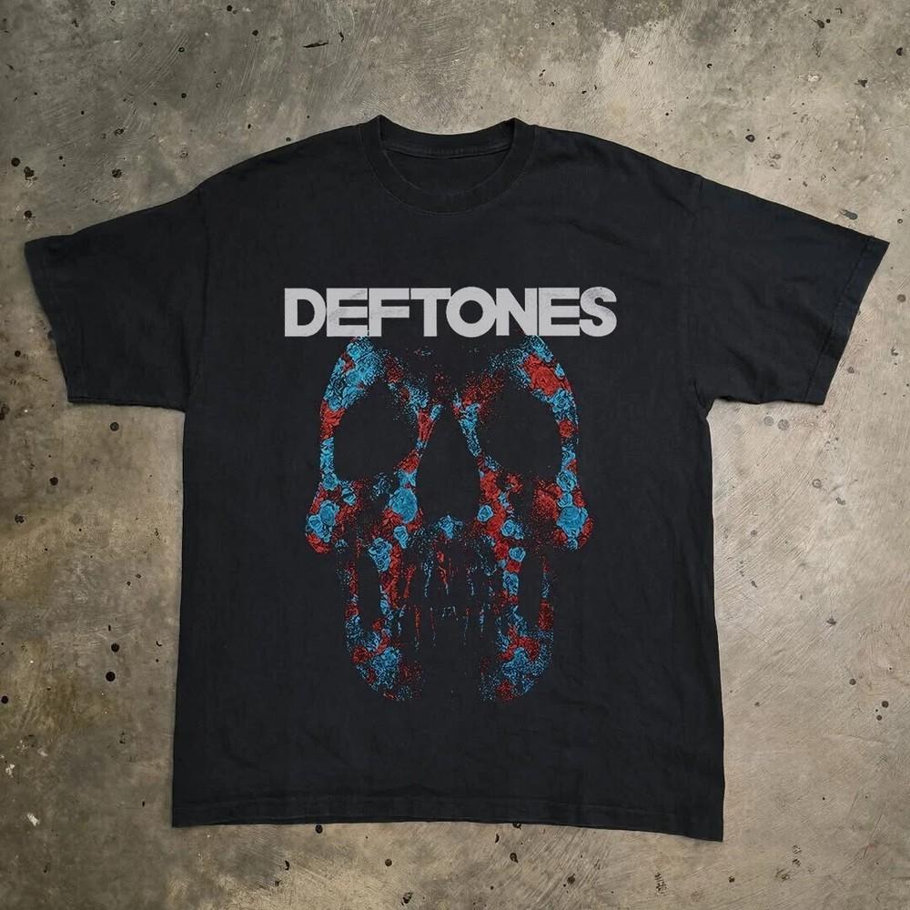 HOT! Deftones Minerva Skull T-Shirt Tops tees Men's Women's, Unisex Black Cotton T-Shirt Tops tees Men's Women's, Size S-4XL