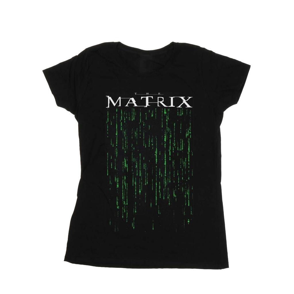 The Matrix Womens/Ladies Green Code Cotton T-Shirt