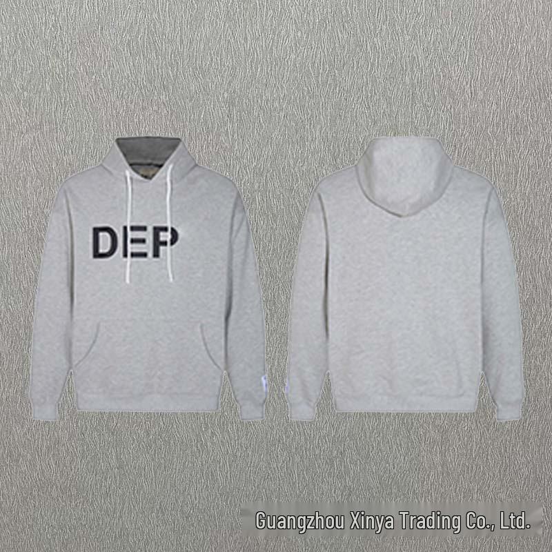 GALLERY DEPT Bluza Unisex z Kapturem Bawełniana z Plamami Farby Graffiti - Jesienna Luźna