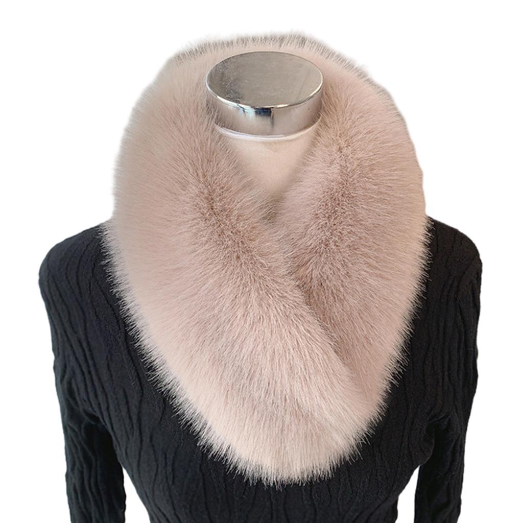 Thick Plush Scarf for Women Girls Winter Invisible Fix Clip Scarf Female Camping Shopping Scarf Teens Decorative Scarves