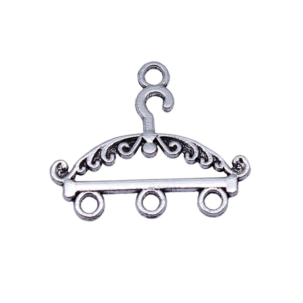 Chinese Pavilion Charm Connectors Character Animal Ethnic Style Findings For DIY Jewelry