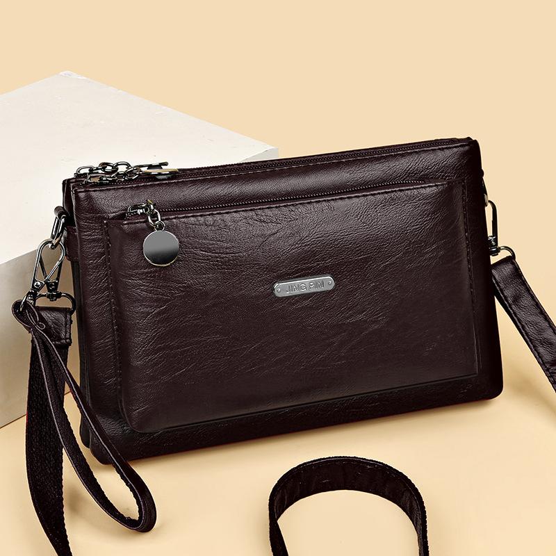 Single-shoulder Bag, Retro Crossbody, Soft Leather Small Bag, Fashionable, Simple and Versatile Women's Small Bag Casually
