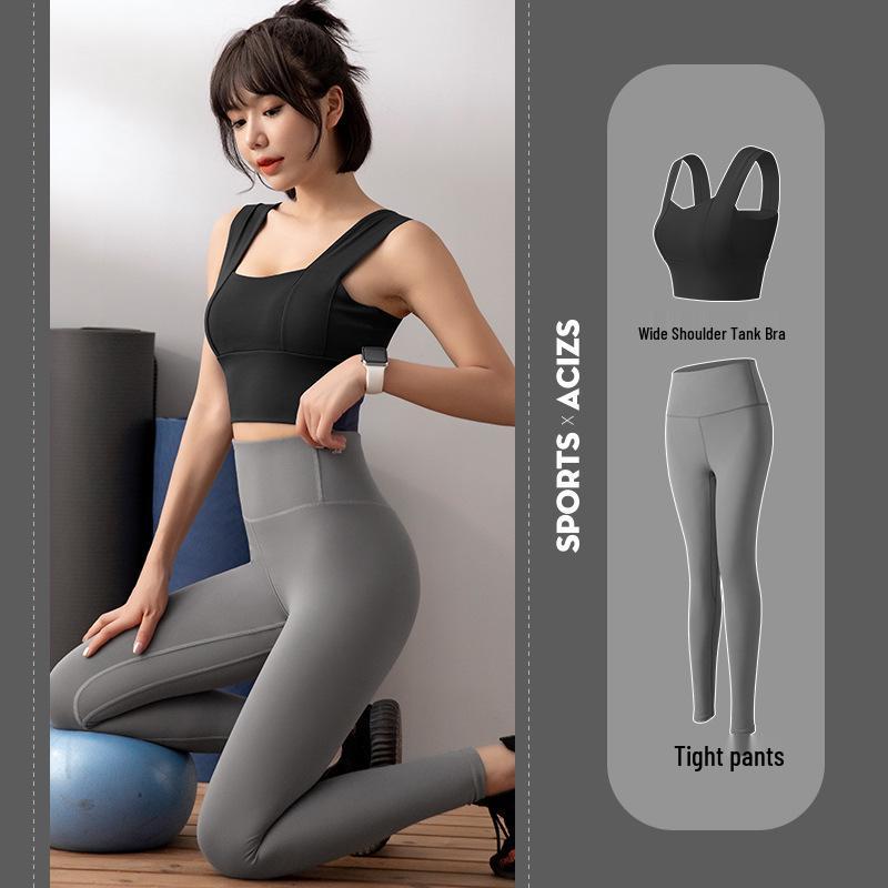 Conjunto Esportivo e de Yoga com Sutiã Esportivo Emagrecedor Costas Nuas Feminino 2025