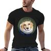 Lady Grace Golden Retriever Lover Golden Retriever In Elizabethan Collar TShirt Casual Loose Daily Wear TShirt