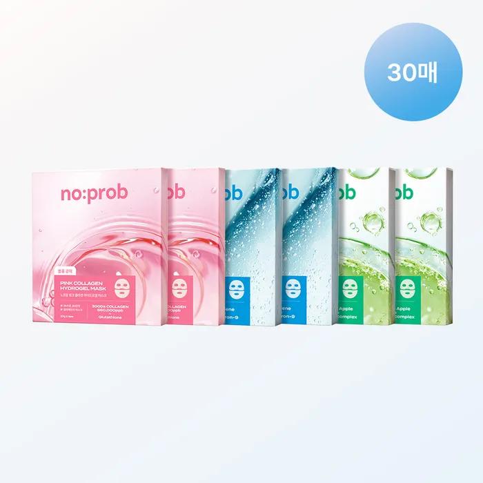 [30 Sheets/Mix and Choose] 3 Types of Hydrogel Masks Blue Azulene Mask 10 Sheets